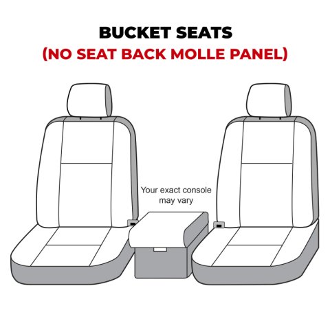 Covercraft 21-24 Ford Bronco Polycotton SeatSaver Custom Front Row Seat Covers - Charcoal
