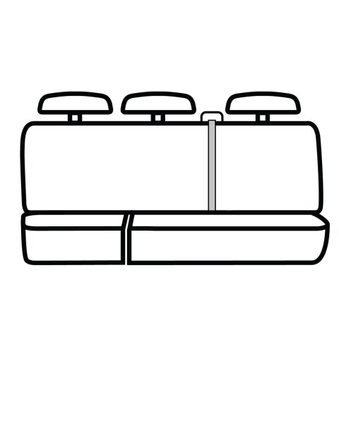 Covercraft 13-14 Ford F150 Polycotton SeatSaver Custom Second Row Seat Covers - Grey