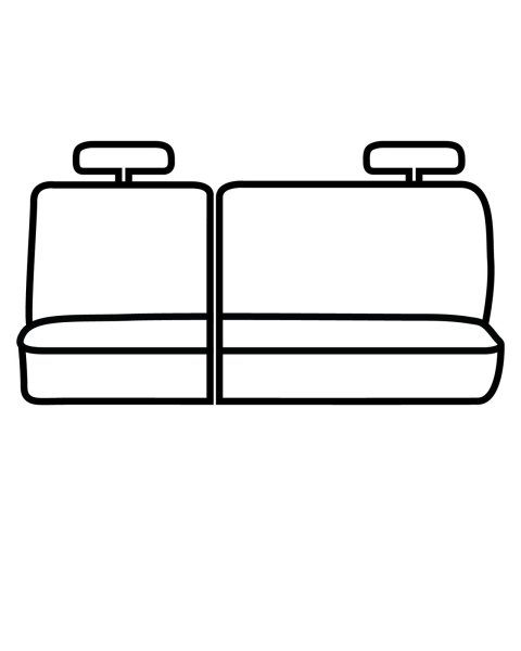Covercraft 19-24 Chevrolet Traverse Endura PrecisionFit Custom Second Row Seat Covers - Black/Black