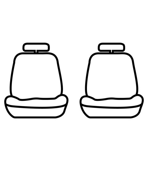 Covercraft 14-22 Ford Transit Carhartt SeatSaver Custom Front Row Seat Covers - Brown