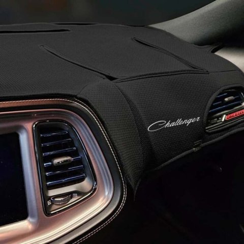 Covercraft 15-23 Dodge Challenger Limited Edition Custom Dash Cover with Dodge Challenger Logo