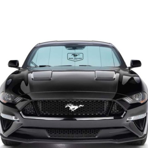 Covercraft 15-23 Ford Mustang Coupe Convertible UVS100 Sunscreen w Mustang 60 Yrs Logo