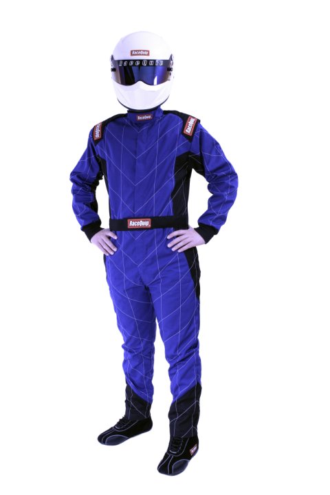 RaceQuip Blue Chevron-1 Suit - SFI-1 Large