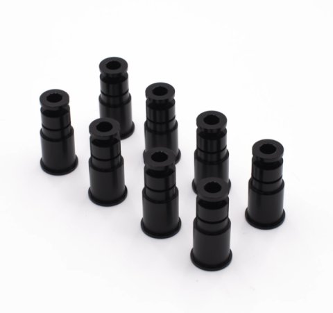 BLOX Racing 14mm Adapter Top (1in) w/Viton O-Ring (Set of 8)