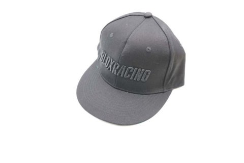BLOX Racing Snapback Cap Black with Black Logo - BLOX Racing - New Style Flat Bill