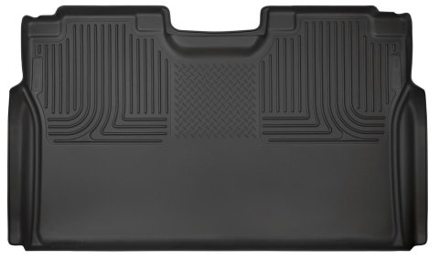 Husky Liners 15-23 Ford F-150 SuperCrew Cab WeatherBeater Black 2nd Seat Floor Liner