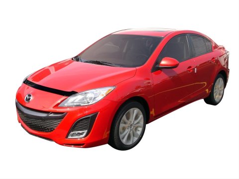Husky Liners 10-13 Mazda 3 Sedan Grille Fascia Mount Aeroskin Hood Protector - Smoke