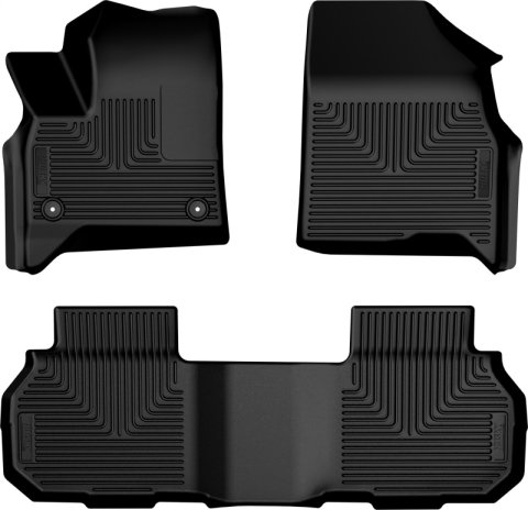 Husky Liners 24-25 Chevrolet Traverse Weatherbeater Front & 2nd Seat Floorliner (3pc Set) - Blk
