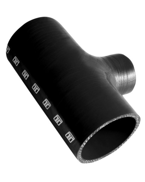 Turbosmart Hose Tee 2.50in ID 1.5in Spout - Black