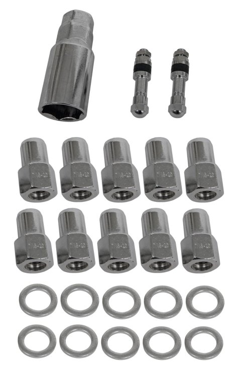 Race Star Pro Forged Lug Kit 7/16in. Closed .50in. Shank 13/16in. Head (1.063in. Washer) - Set of 10