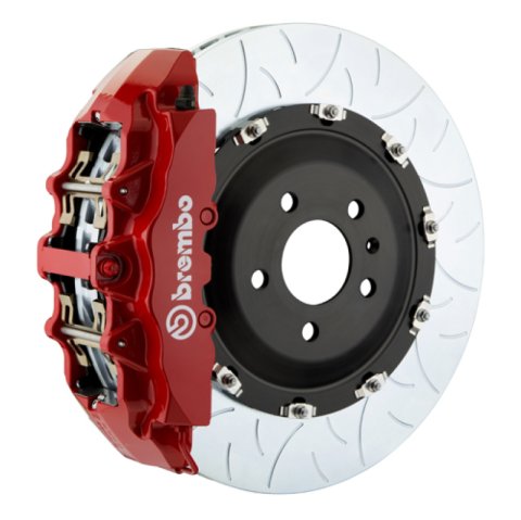 Brembo 18+ S4 /18+ S5 Front GT BBK 6 Piston Cast 380x34 2pc Rotor Slotted Type-3-Red
