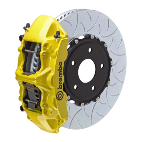 Brembo 17-23 E300/E350 Sedan (Excl 4MATIC) Fr GT BBK 6Pis Cast 380x34 2pc Rtr Slot Type3-Yellow
