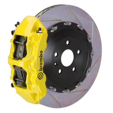 Brembo 16-22 GLC-Class Front GT BBK 6 Piston Cast 405x34 2pc Rotor Slotted Type1-Yellow
