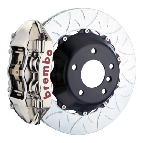 Brembo 97-04 Corvette C5 Rear GTR BBK 4 Piston Billet345x28 2pc Rotor Slotted Type-3- Nickel Plated