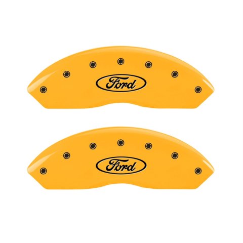 MGP 4 Caliper Covers Engraved Front & Rear 300/2017 Yellow Finish Black Char 2011 Chrysler 300