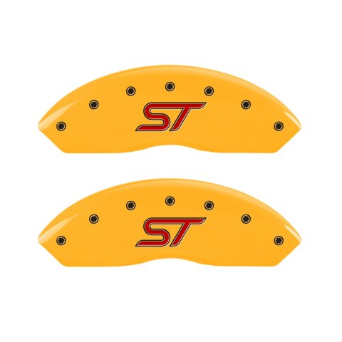 MGP 4 Caliper Covers Engraved Front & Rear ST Yellow finish black ch