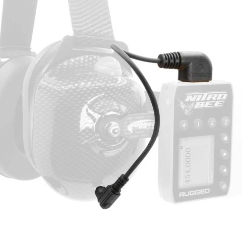 Rugged Radios Headset to Scanner (Nitro Bee Xtreme) Straight Cord - Short