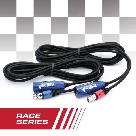 Rugged Radios OFFROAD 12 RACE SERIES Straight Cable to Intercom Driver and Co-Driver