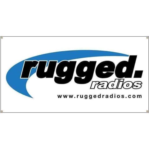 Rugged Radios Rugged Radios Race Banners - Available In Different Sizes 2 x 4 Banner