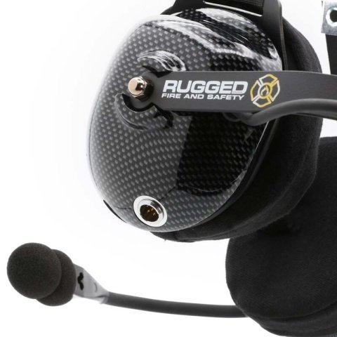 Rugged Radios FHS Behind-The-Head FSI Headset No Buttons / For David Clark / Sigtronics / Avcomm