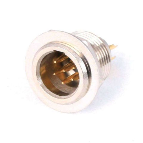Rugged Radios 6-Pin Panel Mount Mini XLR Connector TB6M