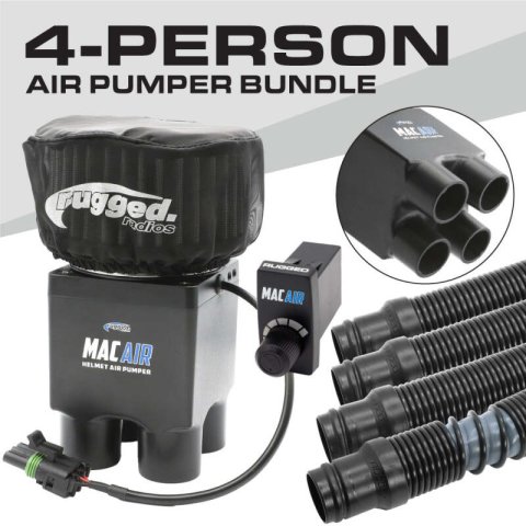 Rugged Radios MAC Air 4-Person Helmet Air Pumper (Bundle)