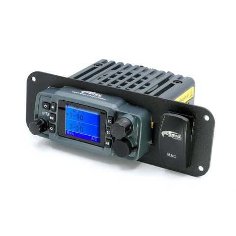 Rugged Radios In-Dash Mount for GMR25 / ABM25 Mobile Radios with Switch Hole