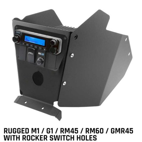 Rugged Radios Can-Am X3 Mount Kit w/Multi Mount Side Panels - M1/G1/RM45/RM60/GMR45 w/Switch Holes