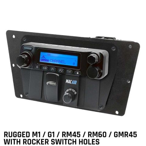 Rugged Radios Yamaha YXZ Multi-Mount Rugged M1/G1/RM45/RM60/GMR45 with Switch Holes