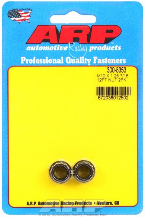 ARP M10 x 1.25 12pt Nut Kit