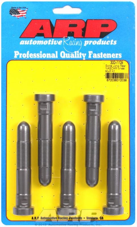 ARP 2.750 Thread Length - 3.50 UHL - 1.550 Knurl Length NASCAR Wheel Stud Kit (Pack of 5)