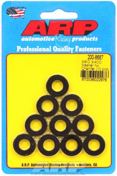 ARP 3/8inID 3/4inOD Black Washers (10 pack)