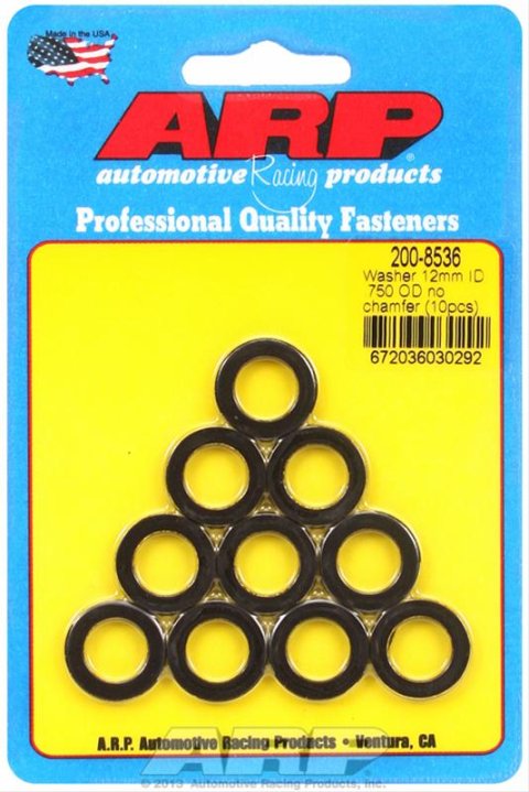 ARP M12 ID .750 OD No Chamfer Washers (Pack of 10)