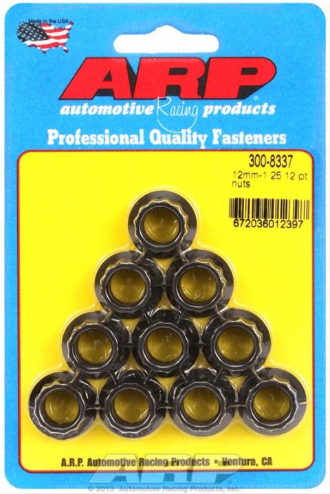 ARP M12 X 1.25 12pt Nut Kit (Pack of 10)