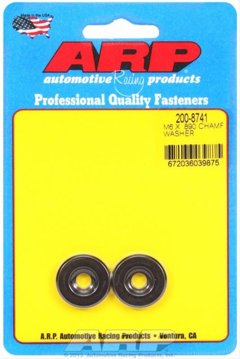 ARP M6 ID .890 OD Black Washers (2 Pack)
