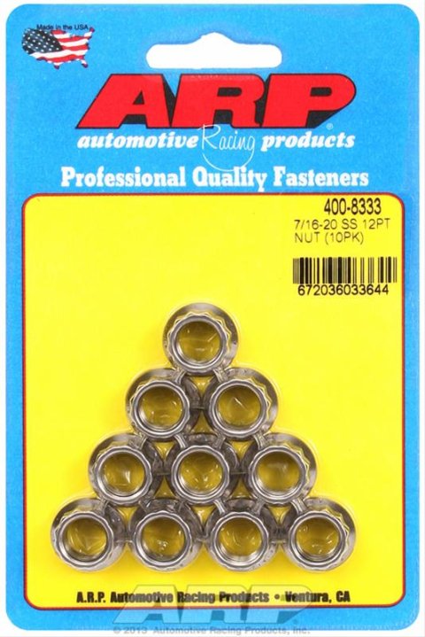 ARP 7/16-20 SS 12pt Nut Kit