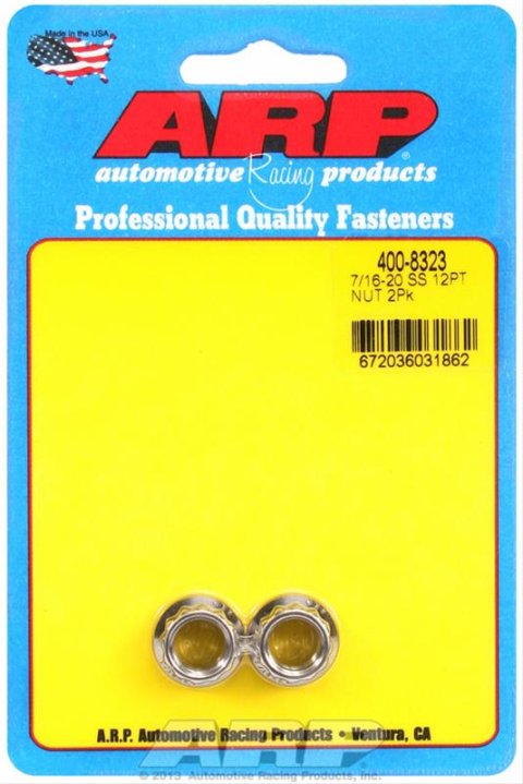 ARP 7/16-20 Stainless Steel 12PT Nut Kit