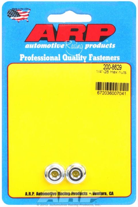 ARP 1/4-28 SS Flanged Hex Nut Kit - 2 Pack