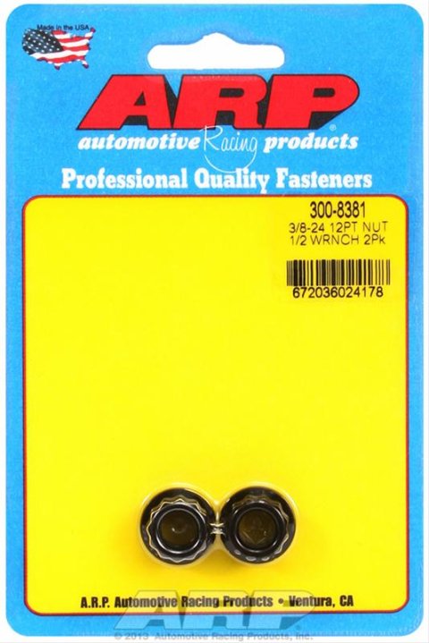 ARP 3/8-24 1/2 socket 12pt nut kit