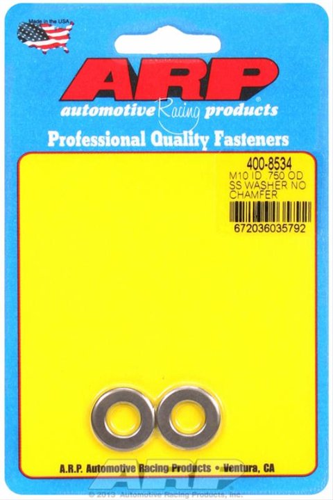 ARP M10ID .750OD SS no chamfer washers