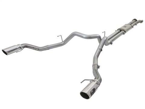 aFe MACH Force XP Exhaust Cat-Back SS-409 2017 Ford F-150 Raptor V6-3.5L (tt) w/ Polished Tips
