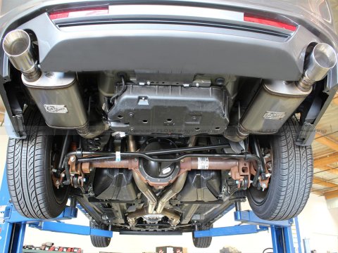 aFe MACH Force XP Cat-Back Exhaust 3in SS w/ Black Tips 11-14 Ford Mustang GT V8 5.0L