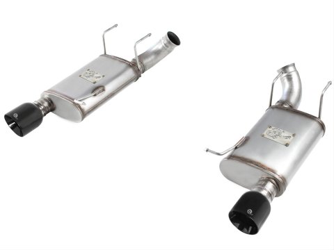 aFe MACH Force XP Exhaust 11-14 Ford Mustang GT V8-5.0L 3in. Stainless Steel Axle-Back w/Black Tips