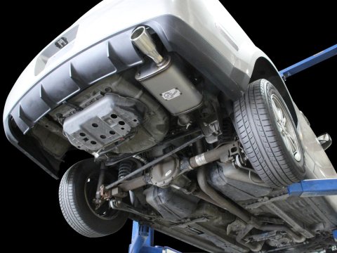 aFe Axle-Back Exhaust 2.5in 409SS w/Polished Tip 05-09 Ford Mustang V6 4.0L