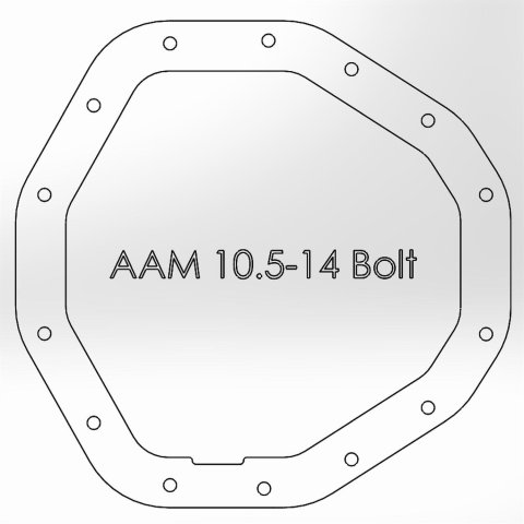 aFe Rear Differential Cover (Raw; Street Series); Dodge Diesel Trucks 03-05 L6-5.9L (td)