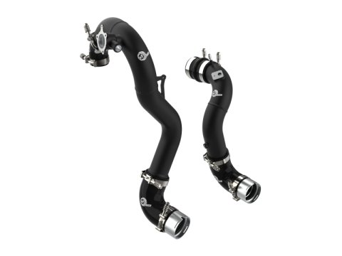 aFe 21-22 Ford Bronco L4-2.3L (t) BladeRunner Alum Hot/Cold Charge Pipe Kit - Black