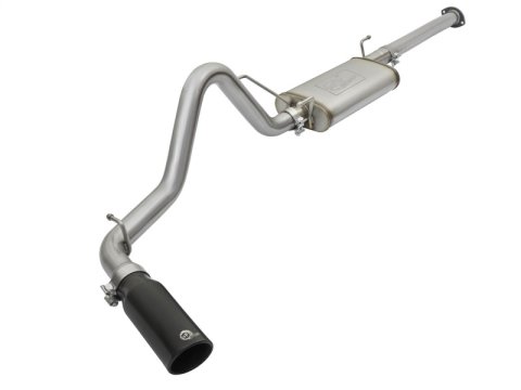 aFe MACH Force XP Cat Back SS Exhausts Black Tips 05-12 Toyota Tacoma L4-2.7L