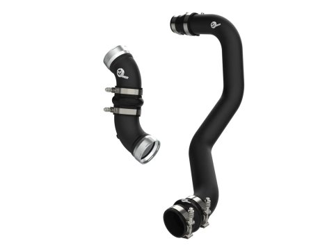 aFe 06-10 GM Diesel Trucks V8 6.6L BladeRunner Aluminum Hot & Cold Charge Pipe Kit - Black