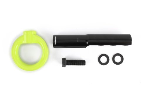 PERRIN 17-21 Honda Civic Si/Type R/Touring/Hatchback Tow Hook Kit Front - Neon Yellow