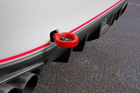 PERRIN 15-21 Subaru WRX/STI / 24-26 Crosstrek / 25-26 Forester Tow Hook Kit (Rear) - Red